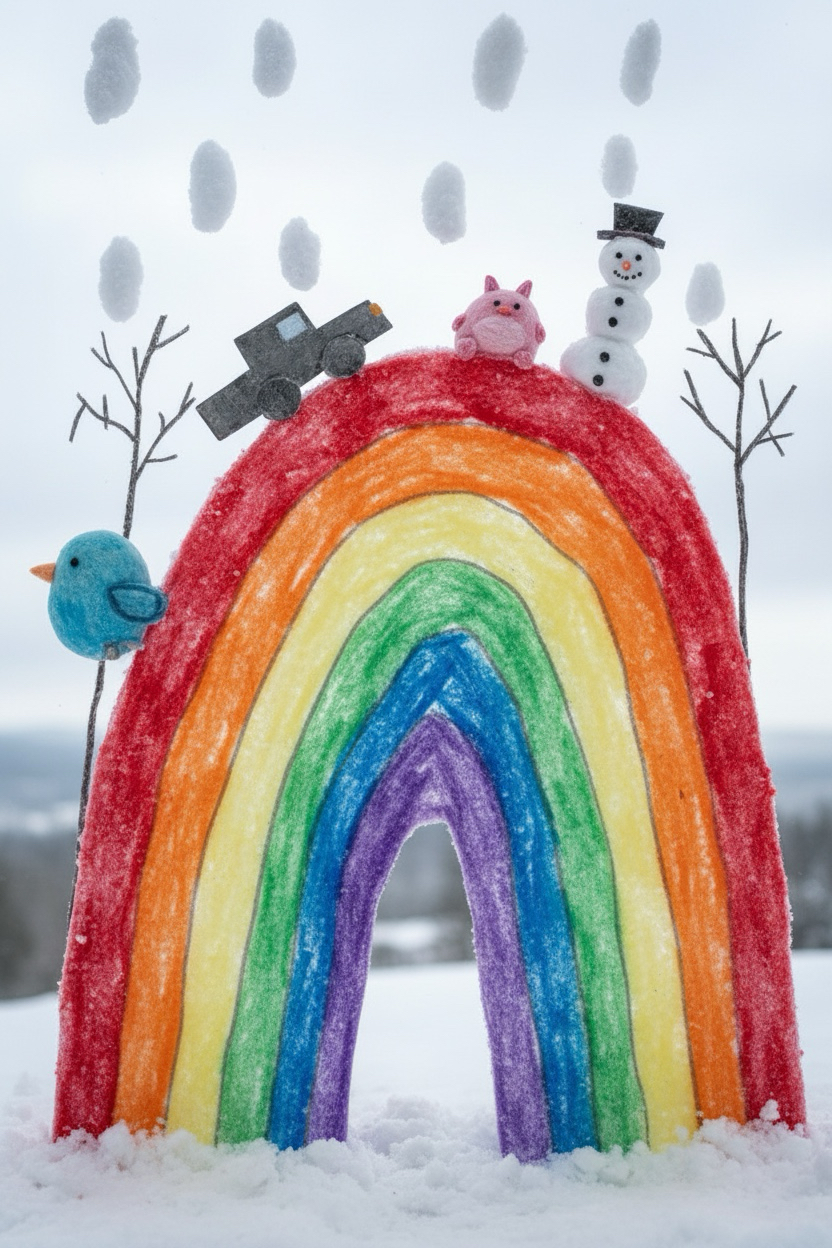 AI transformed rainbow